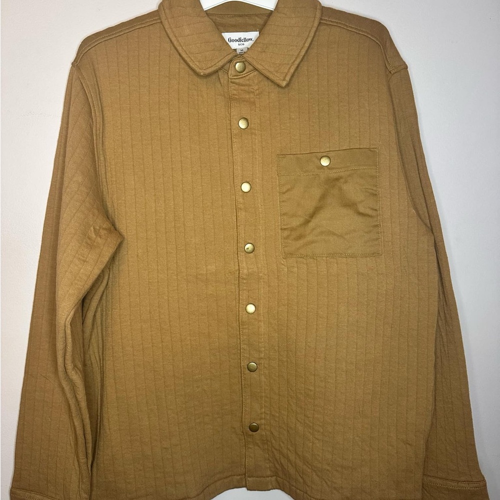 GOODFELLOW Quilted Button-Up Dress Shirt